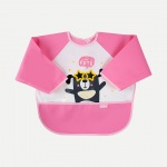 034_BABYJEM POLY BIB SLEEVED – Poli_Kollu_Önlük_pembe_1 Poli_Kollu_Önlük_pembe