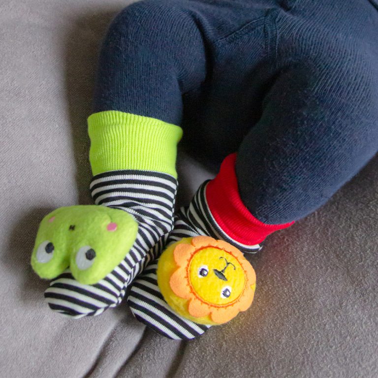 Socks and Bracelets with Rattles