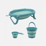 foldable_bathroom_set_3-piece_turquoise Foldable Bathroom Set 3 pcs