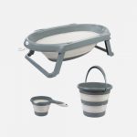 folding_bath_set_3-piece_anthracite Foldable Bathroom Set 3 pcs